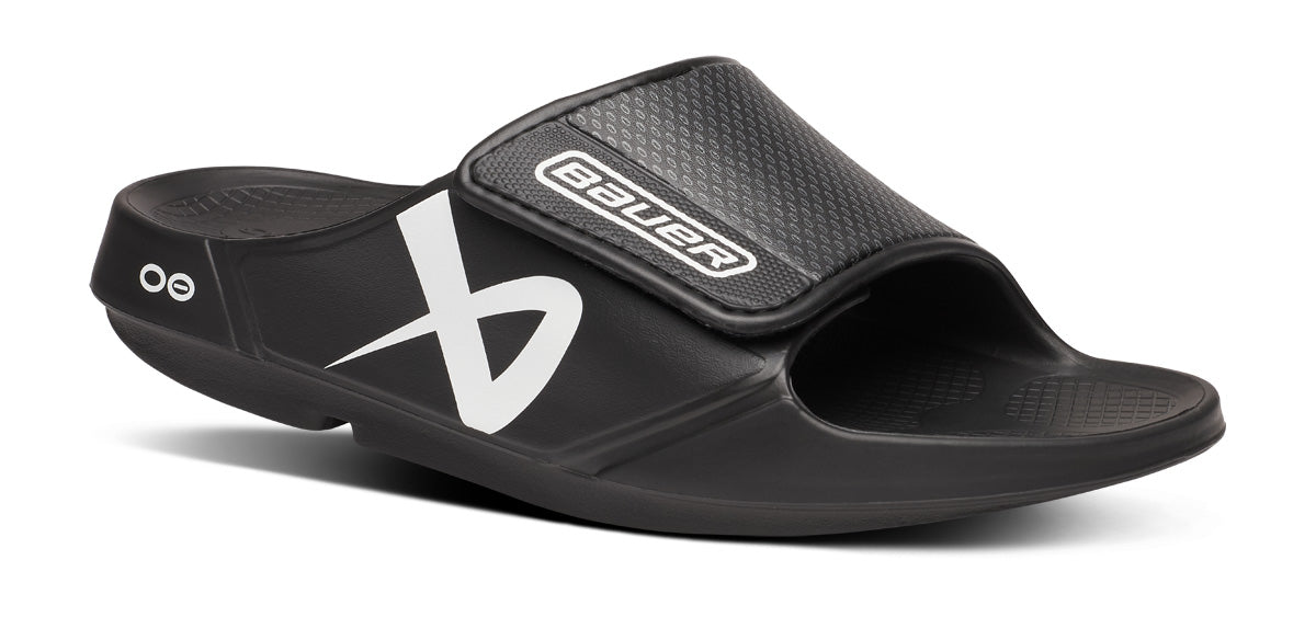 bauer-oofos-mens-ooahh-sport-flex-sandal-black-1-01-01-1550BKBR25-shot2_1 BAUER/OOFOS Men's OOahh Sport Flex Sandal – Black